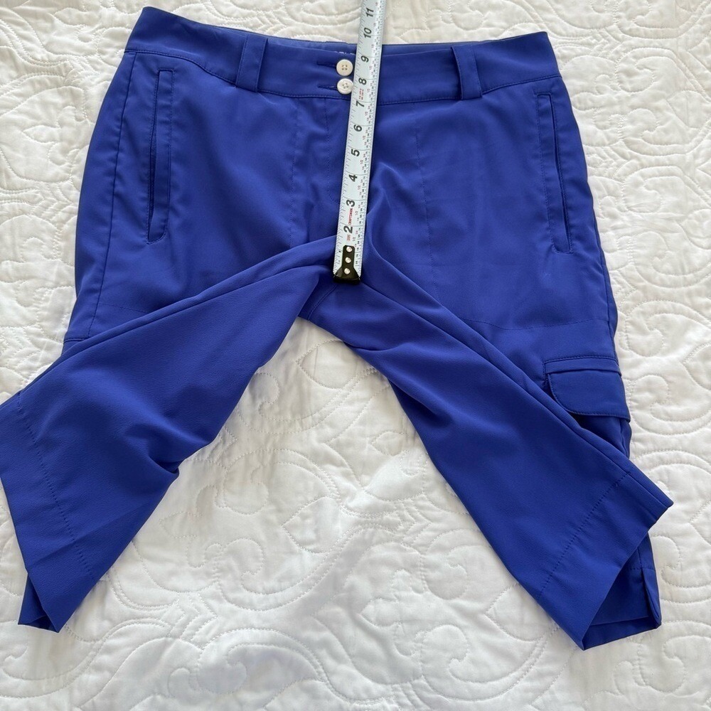 Nike Tour Performance Dri-Fit Periwinkle Sport Golf Bermuda Shorts Women's 4 EUC - Picture 8 of 11